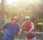 2004-june-david-brian-working-on-the-fence-at-arrowhead-acres